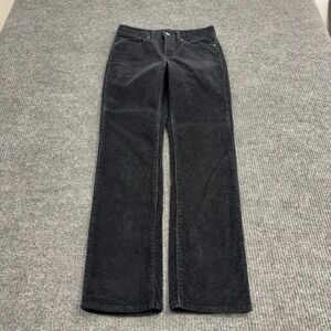 Levis Pants Womens 29 Black Cotton Corduroy Straight Leg Casual Classic Style
